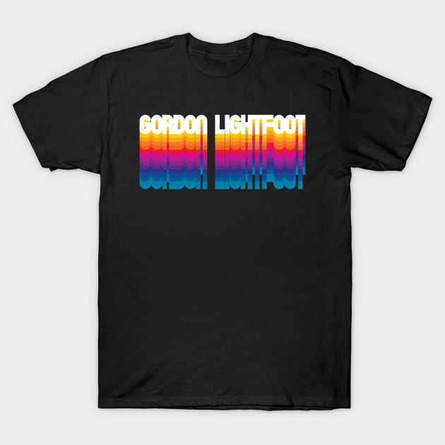 Retro Gordon Proud Name Personalized Gift Rainbow Style T-Shirt by Time Travel Style